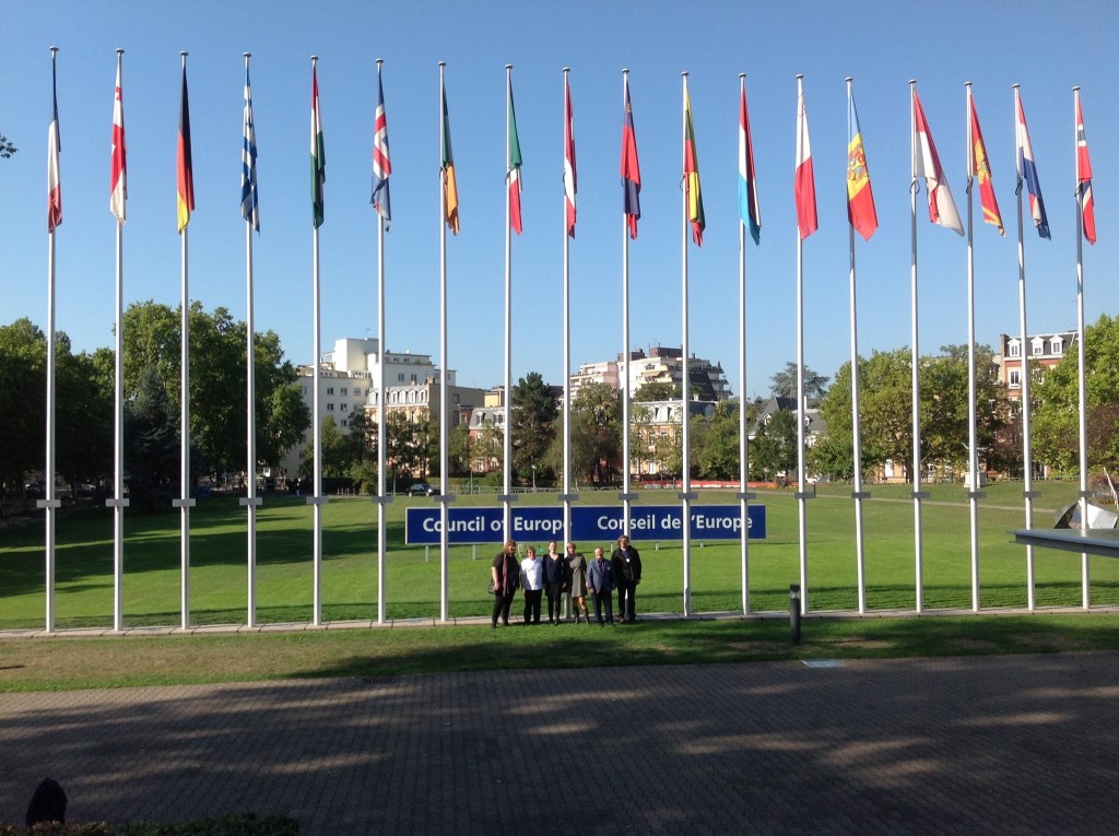 Board Members of OII Europe at the Council of Europe, Strasbourg 2015