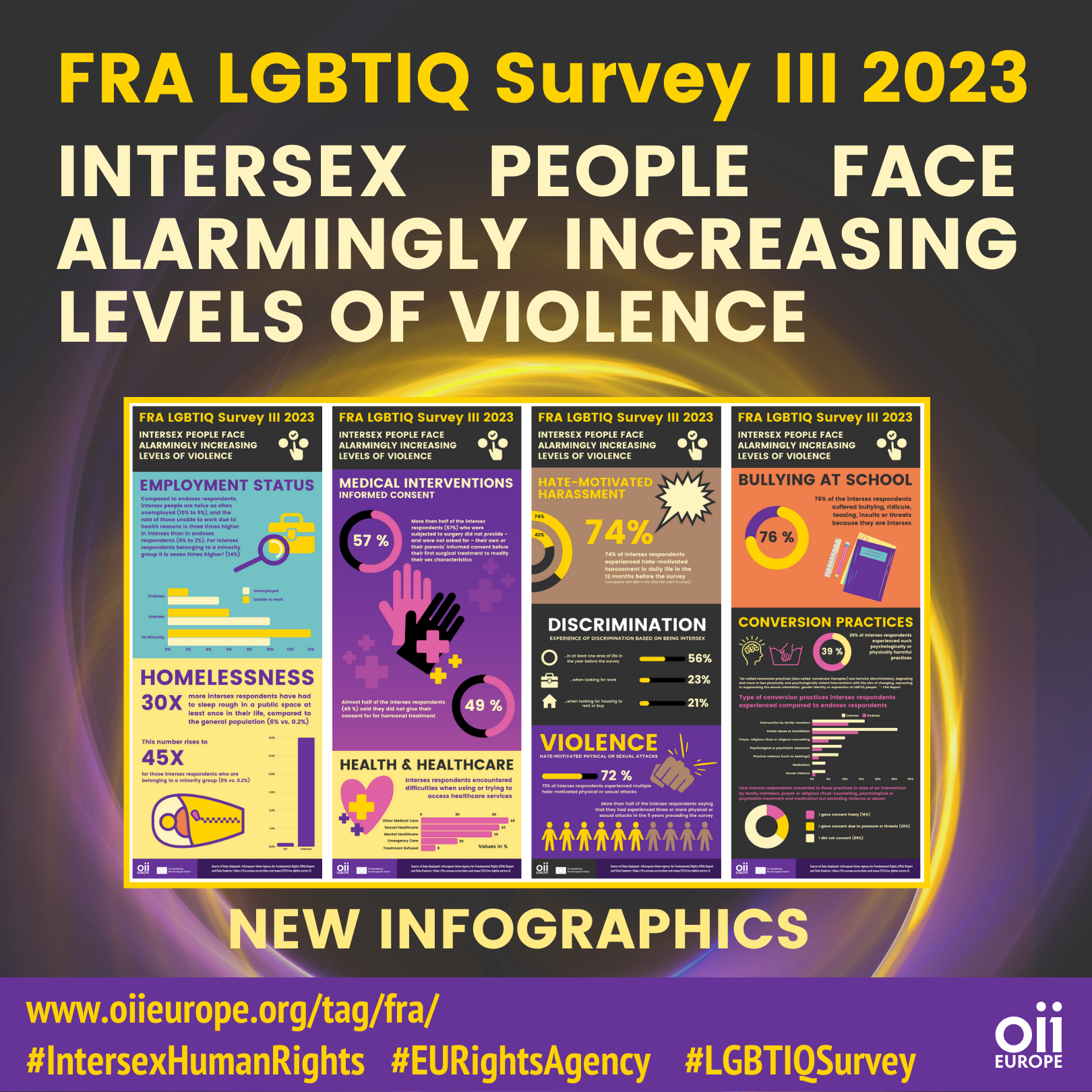 Infographics – Findings from the FRA LGBTIQ Survey 2023