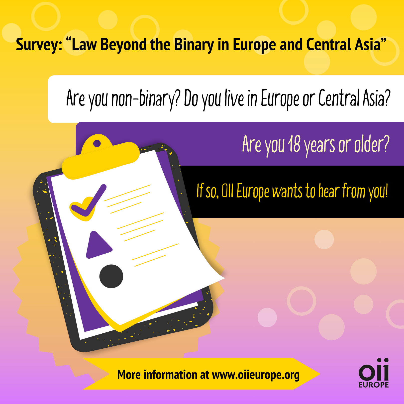 Law Beyond the Binary in Europe and Central Asia – Survey